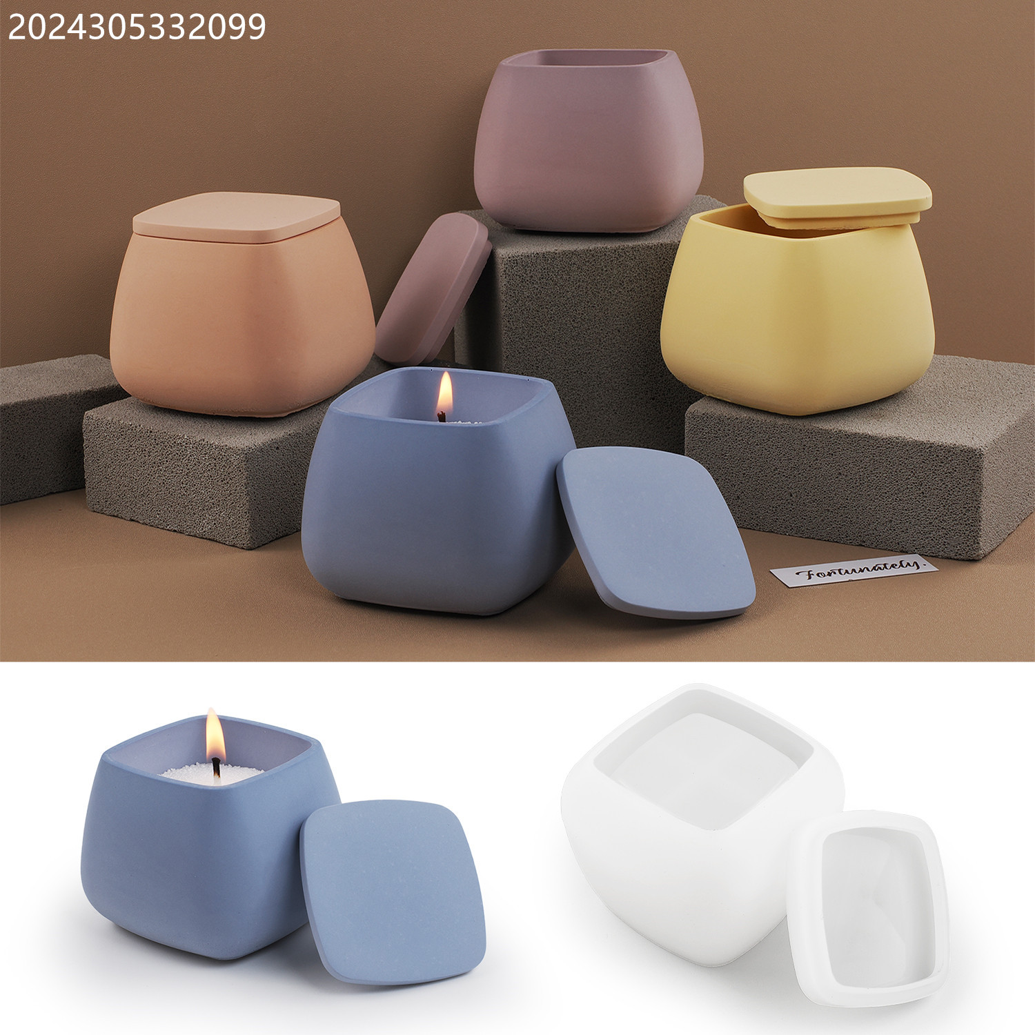 Candle Making Jars With Lids - Molde de silicona DIY para cemento