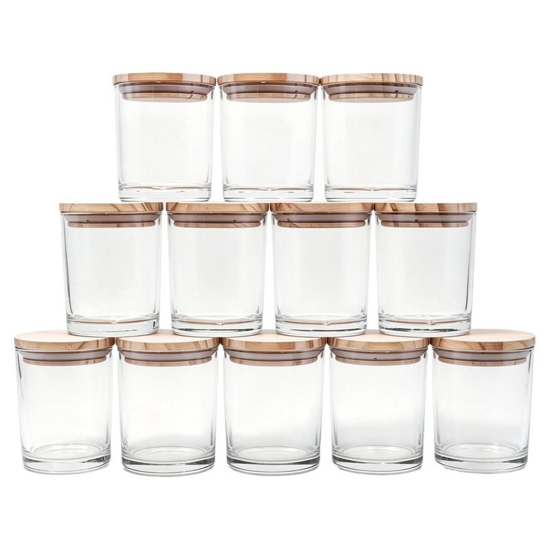 Candle Making Jars With Lids - M11K: recipientes vacíos para hacer velas,