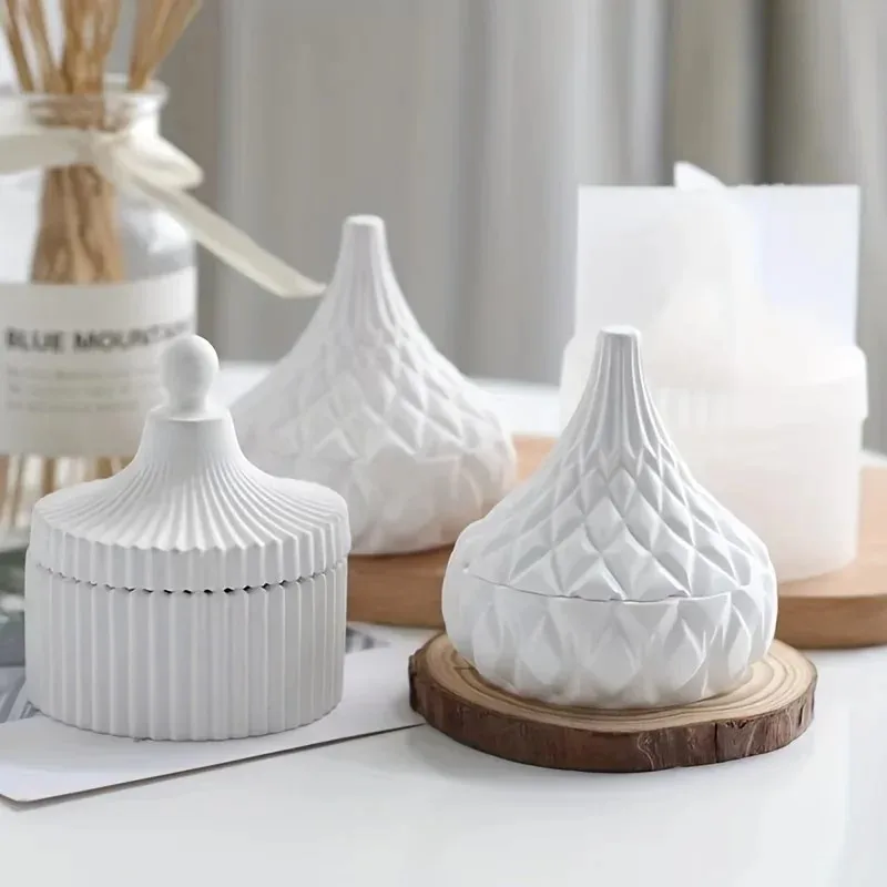 Candle Making Jars With Lids - 2 moldes de silicona para tarros