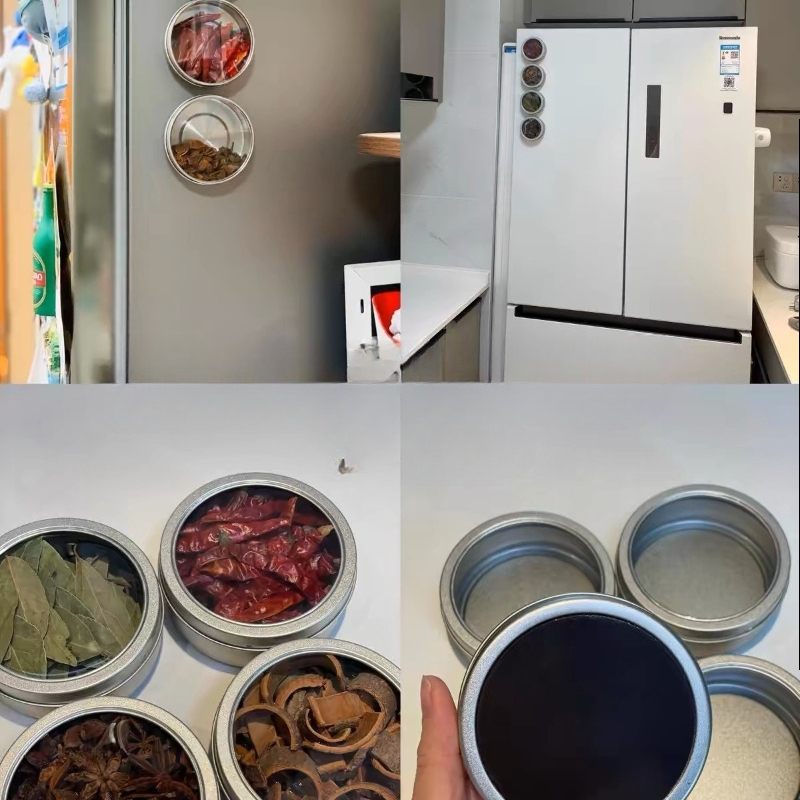 Recipientes magnéticos para es - Tin Container Lid reseña y precio