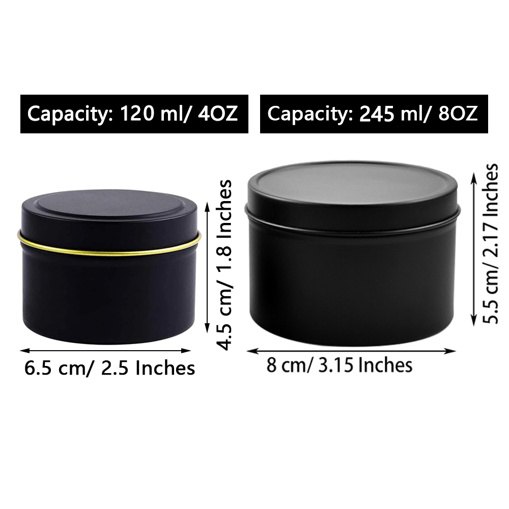 Latas de vela de 4oz/8oz con t - Candle Making Jars With Lids reseña y precio