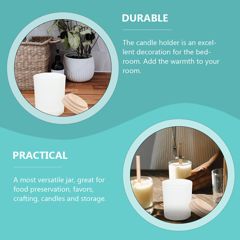 Frascos de vidrio vacíos, reci - Candle Making Jars With Lids reseña y precio