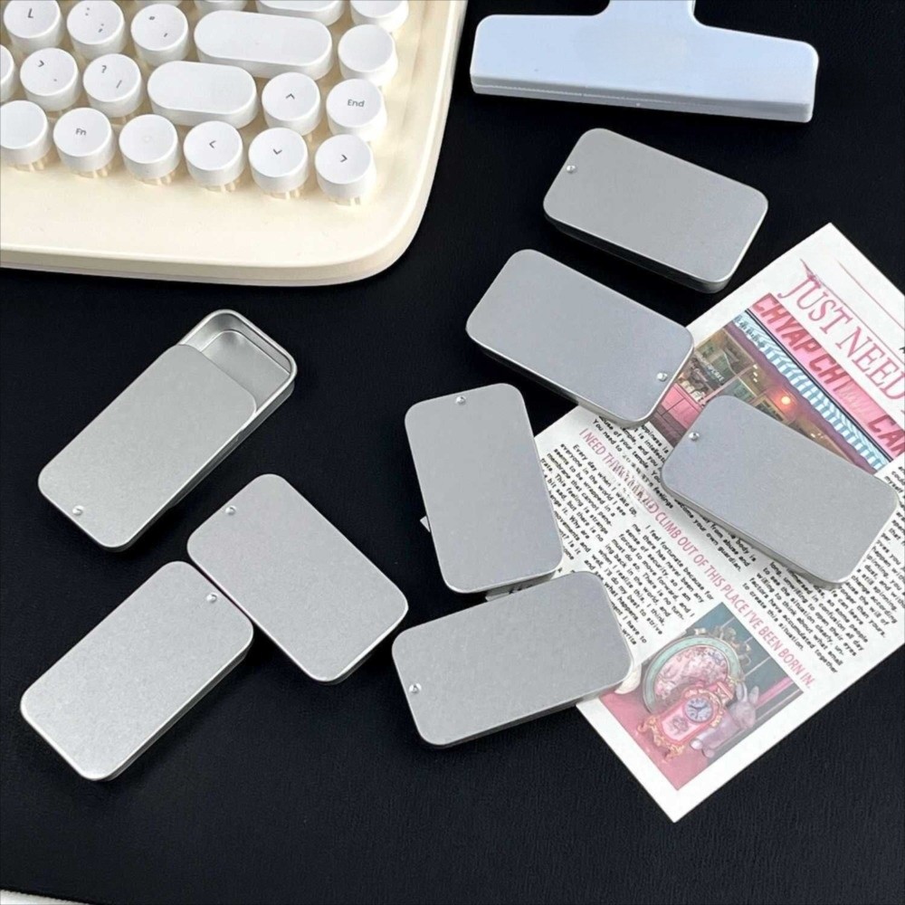 Caja de Metal con Tapa Desliza - Tin Container Lid reseña y precio